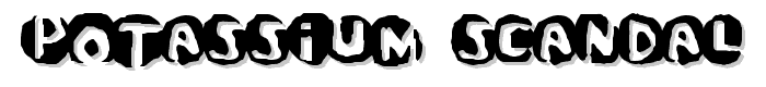Potassium Scandal font